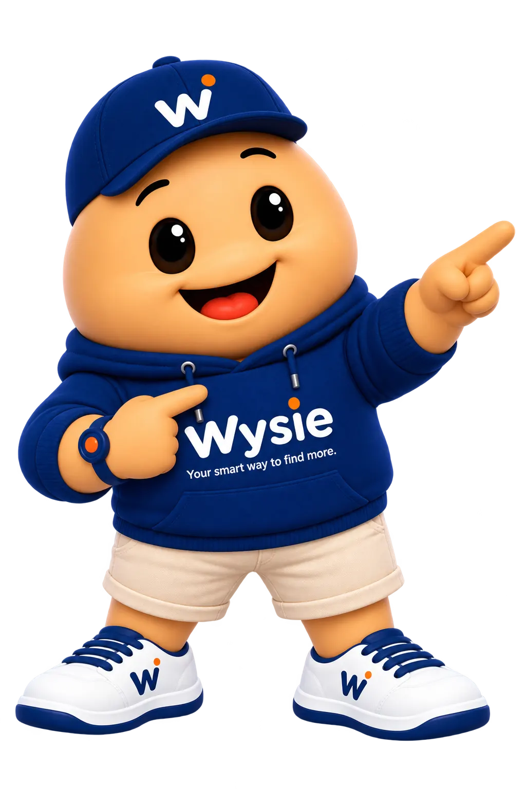 Wysie pointing the way